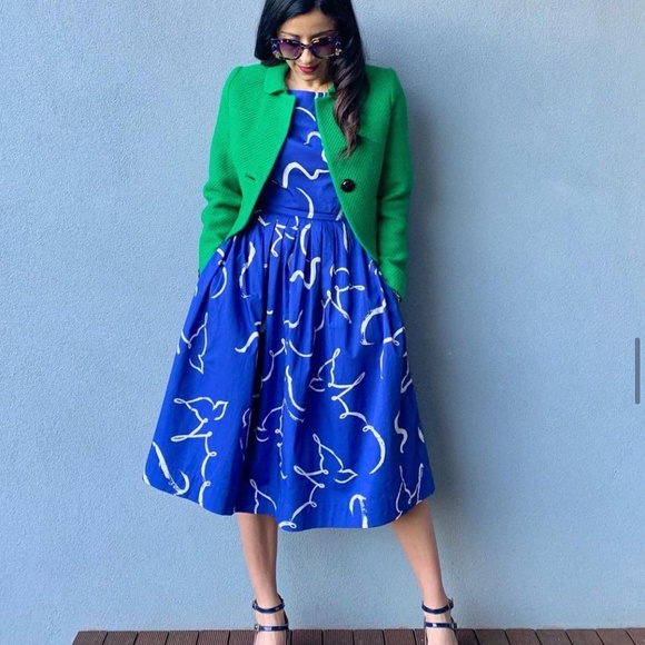 Emily and Fin | Brushstroke Dove Dress - Picture 6 of 8